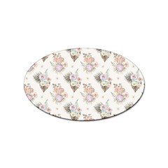 Roses-white Sticker (oval)