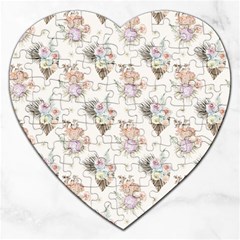 Roses-white Jigsaw Puzzle (heart) by nateshop