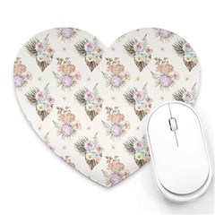 Roses-white Heart Mousepad by nateshop