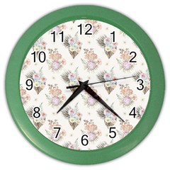 Roses-white Color Wall Clock by nateshop