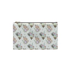 Roses-white Cosmetic Bag (small)