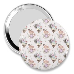 Roses-white 3  Handbag Mirrors by nateshop