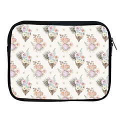 Roses-white Apple Ipad 2/3/4 Zipper Cases