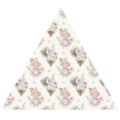 Roses-white Wooden Puzzle Triangle by nateshop