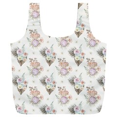 Roses-white Full Print Recycle Bag (xxxl) by nateshop