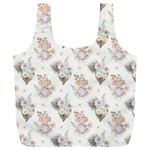 Roses-white Full Print Recycle Bag (XXL) Front