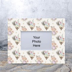 Roses-white White Tabletop Photo Frame 4 x6 