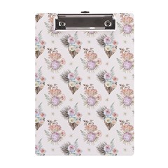 Roses-white A5 Acrylic Clipboard by nateshop