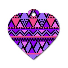 Seamless-181 Dog Tag Heart (two Sides) by nateshop