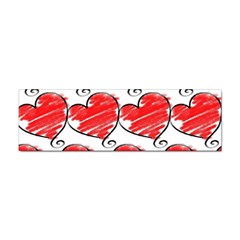 Seamless-heart-red Sticker (bumper) by nateshop