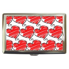 Seamless-heart-red Cigarette Money Case by nateshop