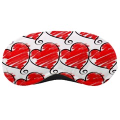 Seamless-heart-red Sleeping Mask by nateshop