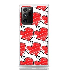 Seamless-heart-red Samsung Galaxy Note 20 Ultra Tpu Uv Case by nateshop