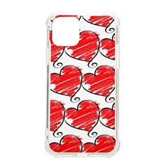 Seamless-heart-red Iphone 11 Pro 5 8 Inch Tpu Uv Print Case by nateshop