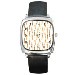 Carrot Square Metal Watch by SychEva