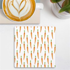 Carrot Uv Print Square Tile Coaster  by SychEva