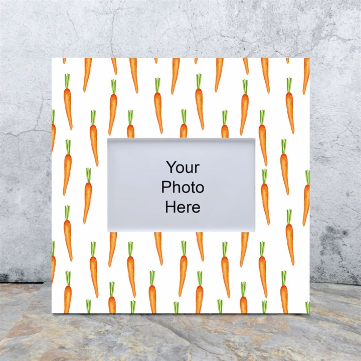 Carrot White Box Photo Frame 4  x 6 