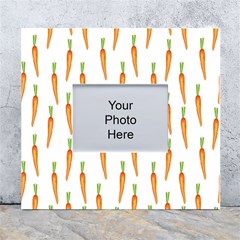 Carrot White Wall Photo Frame 5  X 7  by SychEva