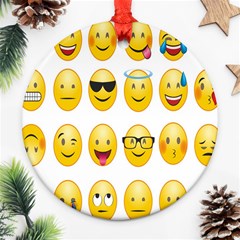 Smilie 123 Ornament (round) by nateshop