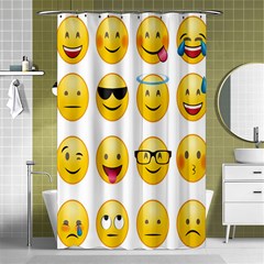 Smilie 123 Shower Curtain 48  X 72  (small)  by nateshop