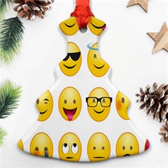 Smilie 123 Christmas Tree Ornament (two Sides) by nateshop