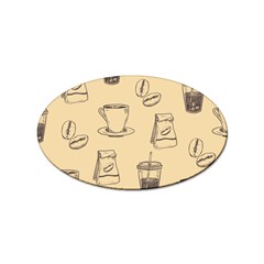 Coffee-56 Sticker (oval) by nateshop