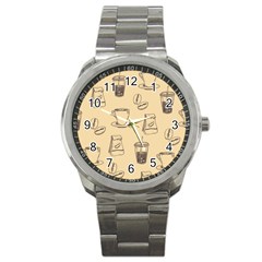 Coffee-56 Sport Metal Watch by nateshop