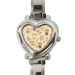 Coffee-56 Heart Italian Charm Watch by nateshop