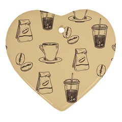 Coffee-56 Heart Ornament (two Sides) by nateshop