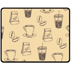 Coffee-56 Fleece Blanket (medium)