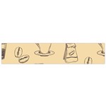 Coffee-56 Small Premium Plush Fleece Scarf Front