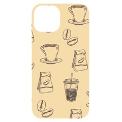 Coffee-56 Iphone 14 Black Uv Print Case by nateshop