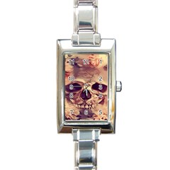 Day-of-the-dead Rectangle Italian Charm Watch by nateshop