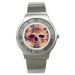 Day-of-the-dead Stainless Steel Watch Front