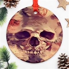 Day-of-the-dead Round Ornament (two Sides) by nateshop