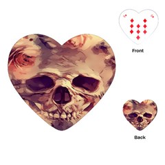 Day-of-the-dead Playing Cards Single Design (heart) by nateshop