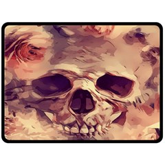 Day-of-the-dead Fleece Blanket (large) by nateshop