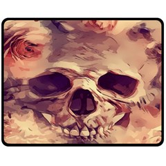 Day-of-the-dead Fleece Blanket (medium) by nateshop