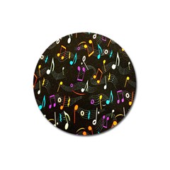 Fabric-65 Magnet 3  (round) by nateshop