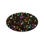 Fabric-65 Sticker Oval (10 pack) Front