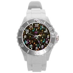 Fabric-65 Round Plastic Sport Watch (l) by nateshop