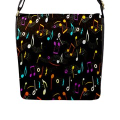 Fabric-65 Flap Closure Messenger Bag (l) by nateshop