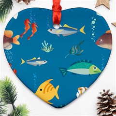 Fish-73 Ornament (heart) by nateshop