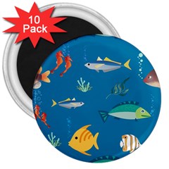 Fish-73 3  Magnets (10 Pack)  by nateshop