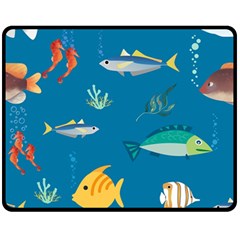 Fish-73 Fleece Blanket (medium)