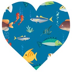 Fish-73 Wooden Puzzle Heart by nateshop