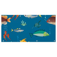 Fish-73 Banner And Sign 8  X 4  by nateshop