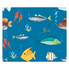 Fish-73 Premium Plush Fleece Blanket (small) by nateshop