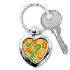 Fruits-orange Key Chain (heart) by nateshop