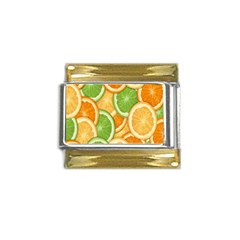 Fruits-orange Gold Trim Italian Charm (9mm) by nateshop